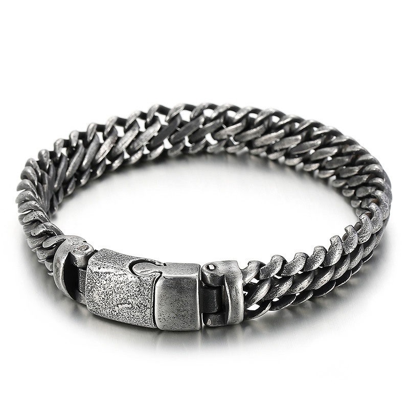 Bracelet Simple Et Cool En Maille Titane Pour Homme Bracelet Simple Et Cool En Maille Titane Pour Homme