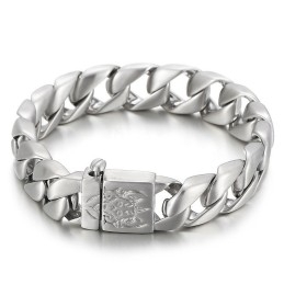 Bracelet En Titane Et Acier Pour Homme, Style Hip-Hop