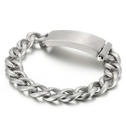 Bracelet Street Cool En Titane Pour Homme Avec Finition Sable