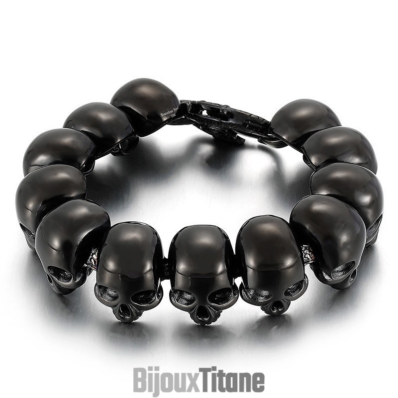 Bracelets Tide En Titane Pour Hommes, Bracelets Tête De Mort