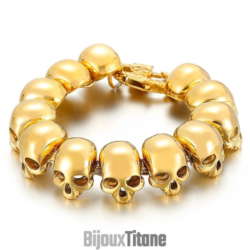 Bracelets En Titane Tendance Pour Hommes Tide, Bracelets Tête De Mort Bracelets En Titane Tendance Pour Hommes Tide, Bracelets Tête De Mort