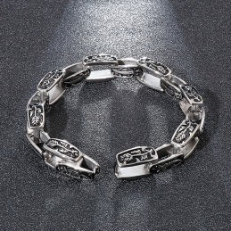 Bracelet En Titane À Motifs, Accessoire De Mode Hipster Pour Homme