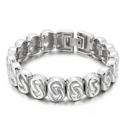 Bracelet Hip Hop En Titane Moulé