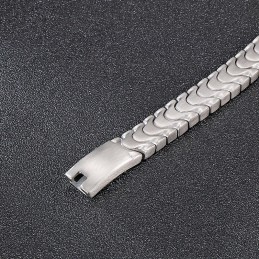 Bracelet Tendance En Titane Pour Homme Avec Surface Sablée