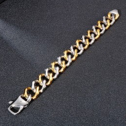 Bracelets Inter-Or Pour Hommes, Bracelet À Quatre Faces, Bijoux
