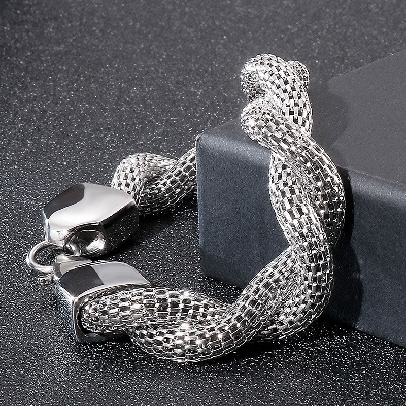 Bracelet Chaîne En Titane Pour Homme En Os De Serpent Bracelet Chaîne En Titane Pour Homme En Os De Serpent