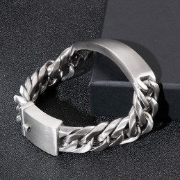 Bracelet En Titane Pour Homme De Style Gothique Rock Chic Et Cintré
