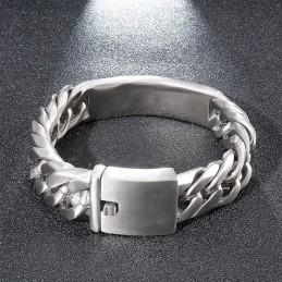 Bracelet En Titane Pour Homme De Style Gothique Rock Chic Et Cintré