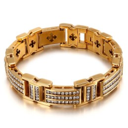 Bracelets Tendance En Titane Avec Diamants Pour Homme
