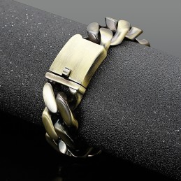 Bracelet Éblouissant À La Mode En Bronze Et Titane