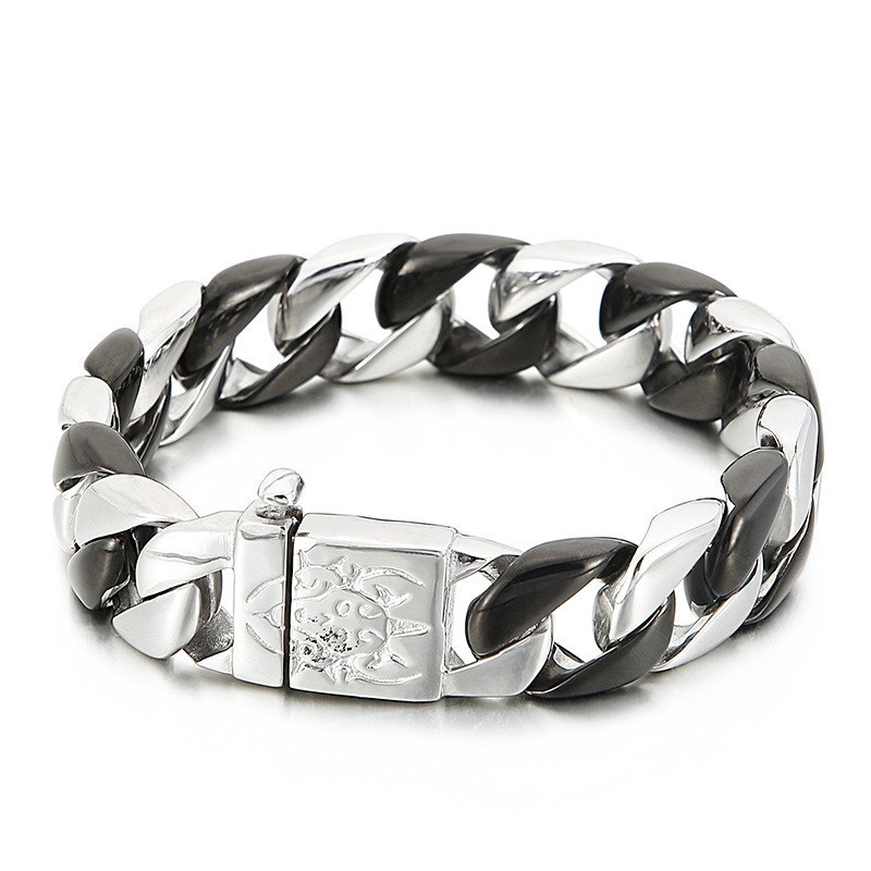Bracelet En Titane Noir Pour Homme
