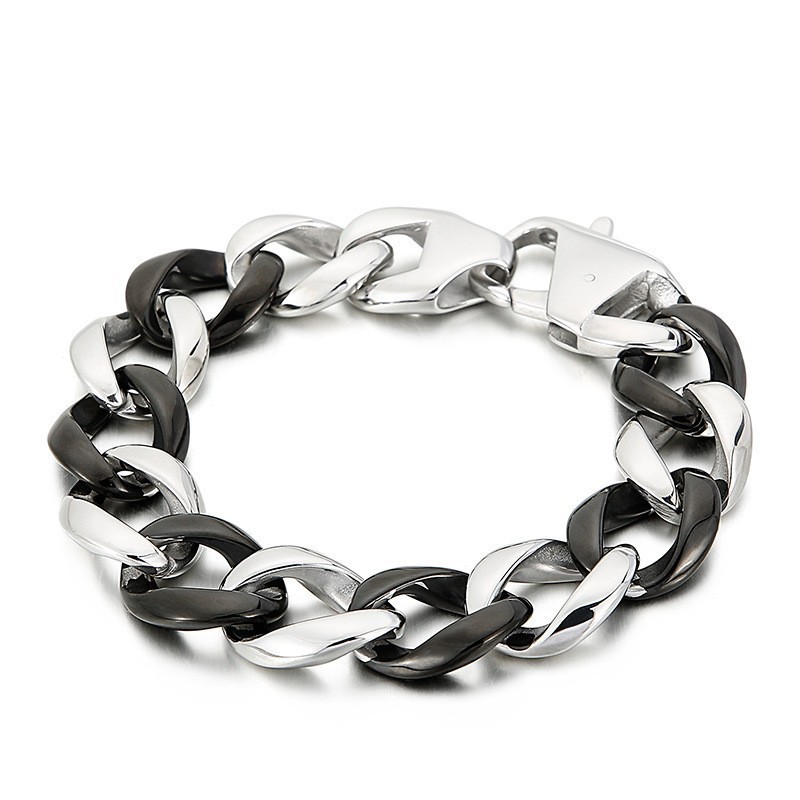 Bracelet En Titane Noir Pour Homme Bracelet En Titane Noir Pour Homme