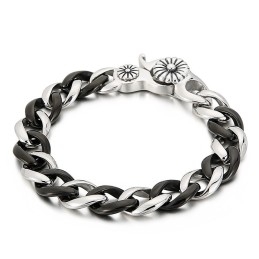 Bracelet En Titane Noir Pour Homme