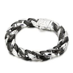 Bracelet En Titane Noir Pour Homme