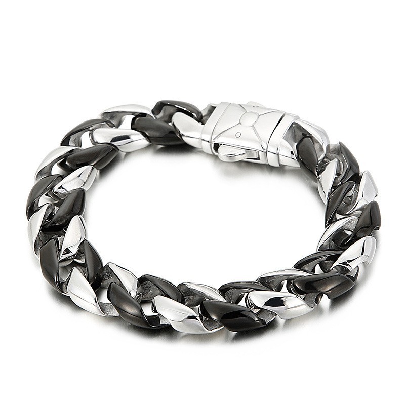 Bracelet En Titane Noir Pour Homme Bracelet En Titane Noir Pour Homme