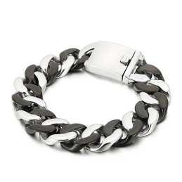 Bracelet En Titane Noir Pour Homme