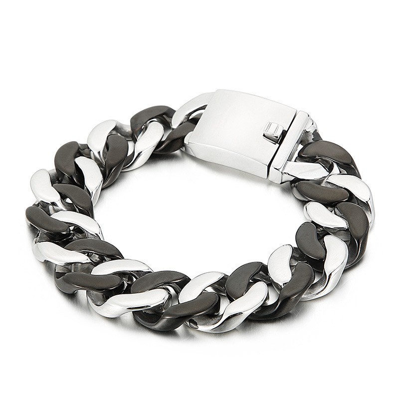 Bracelet En Titane Noir Pour Homme Bracelet En Titane Noir Pour Homme
