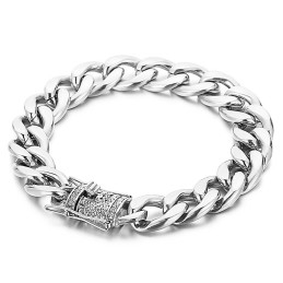 Bracelet Chaîne De Vélo Avec Boucle En Forme De Barbe De Dragon En Diamant