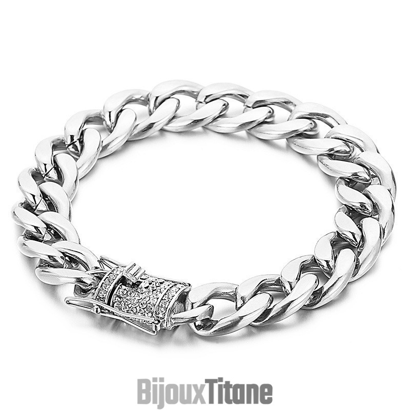 Bracelet Chaîne De Vélo Avec Boucle En Forme De Barbe De Dragon En Diamant