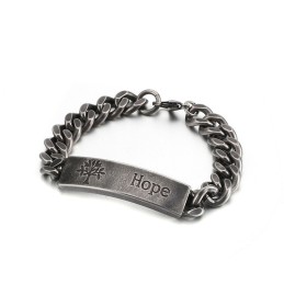 Bracelet Homme Tendance En Titane Avec Arbre De Vie
