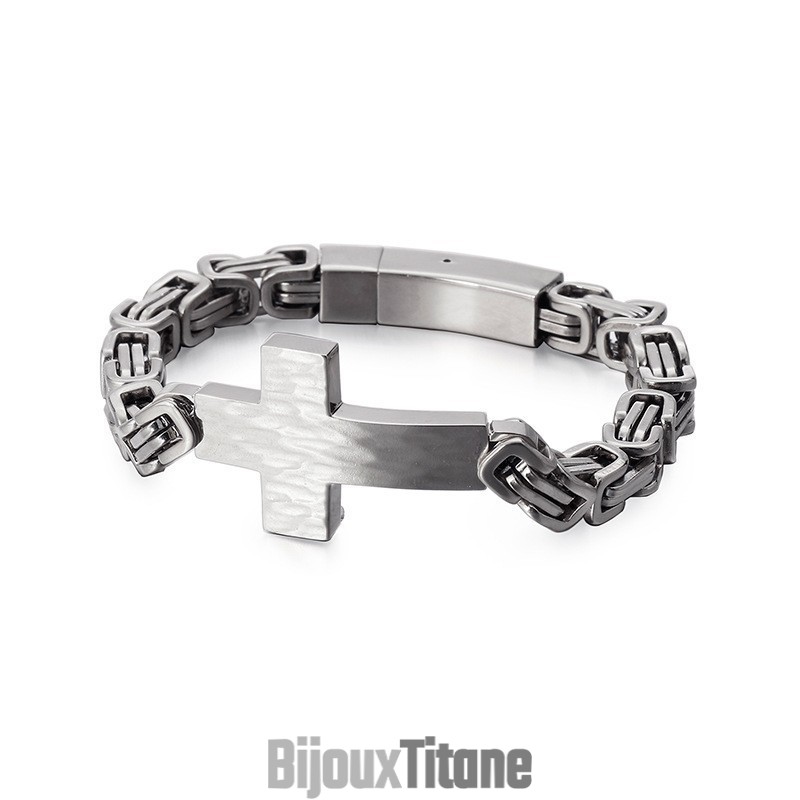 Bracelet Croisé Pour Homme Avec Chaîne À Dos Empereur