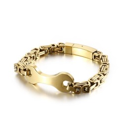 Bracelet Chaîne Empereur En Titane Pour Homme Fashion Tide