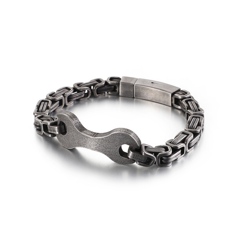 Bracelet Chaîne Empereur En Titane Pour Homme Fashion Tide Bracelet Chaîne Empereur En Titane Pour Homme Fashion Tide