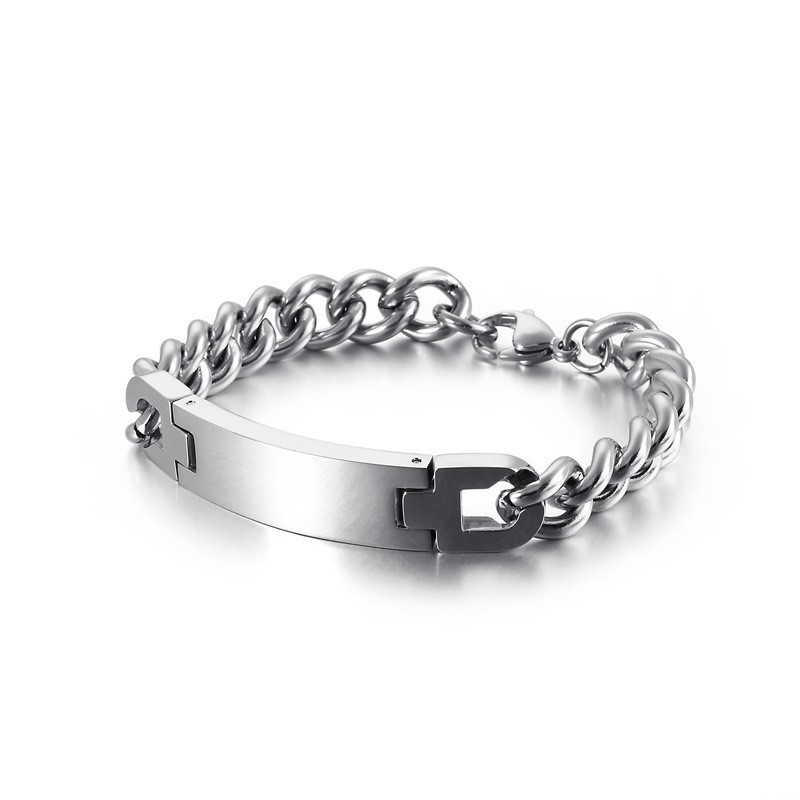 Bracelet En Titane Pour Homme De La Marque Fashion Bend Bracelet En Titane Pour Homme De La Marque Fashion Bend