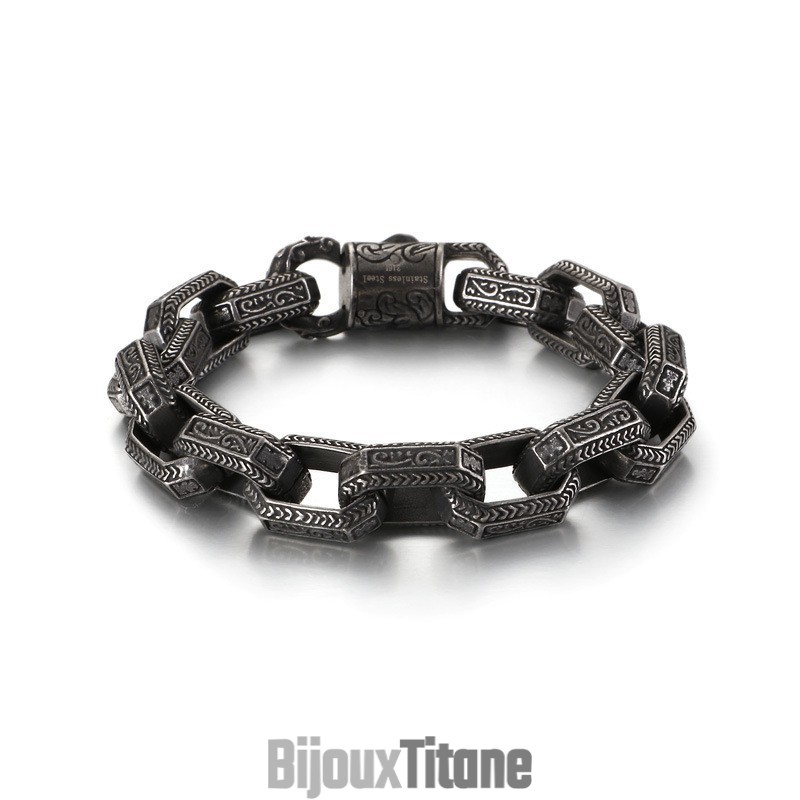 Nouveau Bracelet Chic En Titane Pour Homme