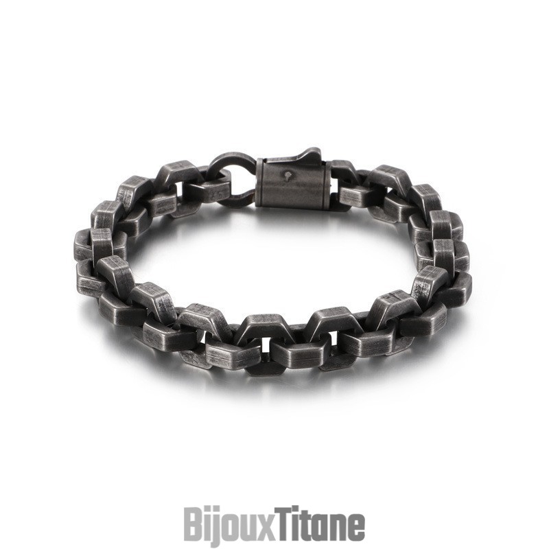 Bracelet Géométrique Tendance En Titane Pour Homme