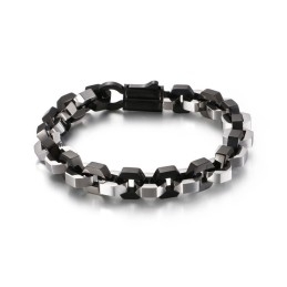 Bracelet Géométrique En Titane Pour Homme