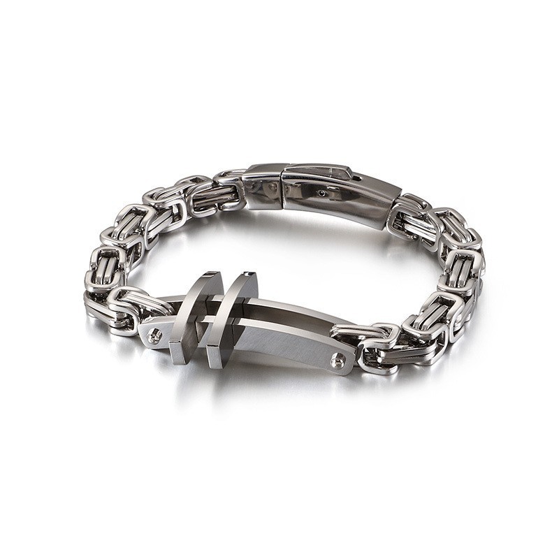 Nouveaux Bracelets En Titane Pour Hommes Bracelets Croisés Classiques