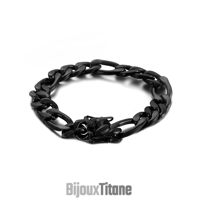 Bracelet Tendance En Titane Noir Pour Homme Bracelet Tendance En Titane Noir Pour Homme