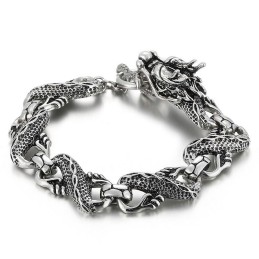 Bracelet Dragon En Titane Pour Homme
