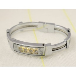 Bracelets En Titane Et Diamant Pour Hommes