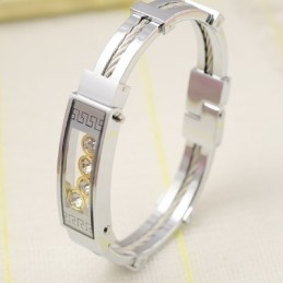Bracelets En Titane Et Diamant Pour Hommes