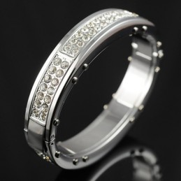 Bracelets En Titane Et Diamant Pour Hommes