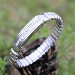 Bracelets En Titane Et Diamant Pour Hommes