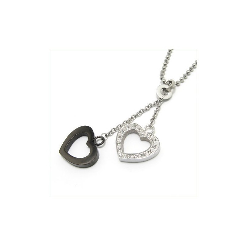 Collier Pendentif Diamant En Forme De Cœur, Cadeau Tendance
