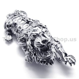 Pendentif Tigre En Titane Pur - Chaîne Offerte