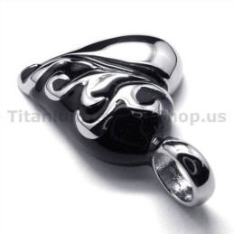 Pendentif Cœur En Titane Pur - Chaîne Offerte