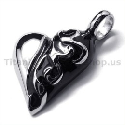 Pendentif Cœur En Titane Pur - Chaîne Offerte