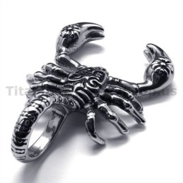 Pendentif Scorpion En Titane - Chaîne Offerte