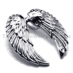 Pendentif Ailes D'Ange En Titane - Chaîne Offerte