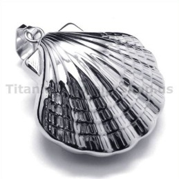 Pendentif En Titane Motif Coquillage - Chaîne Offerte