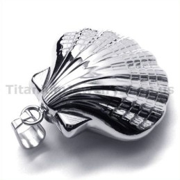 Pendentif En Titane Motif Coquillage - Chaîne Offerte