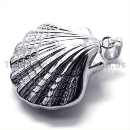 Pendentif En Titane Motif Coquillage - Chaîne Offerte