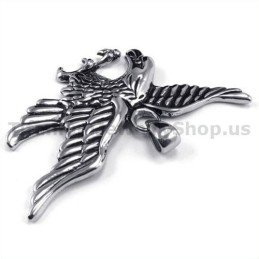 Pendentif Aigle En Titane - Chaîne Offerte
