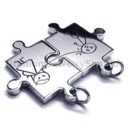 Pendentifs En Titane Pour Amoureux De Puzzles - Chaînes Gratuites