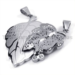 Pendentifs Love You En Titane Avec Chaînes Sans Diamants